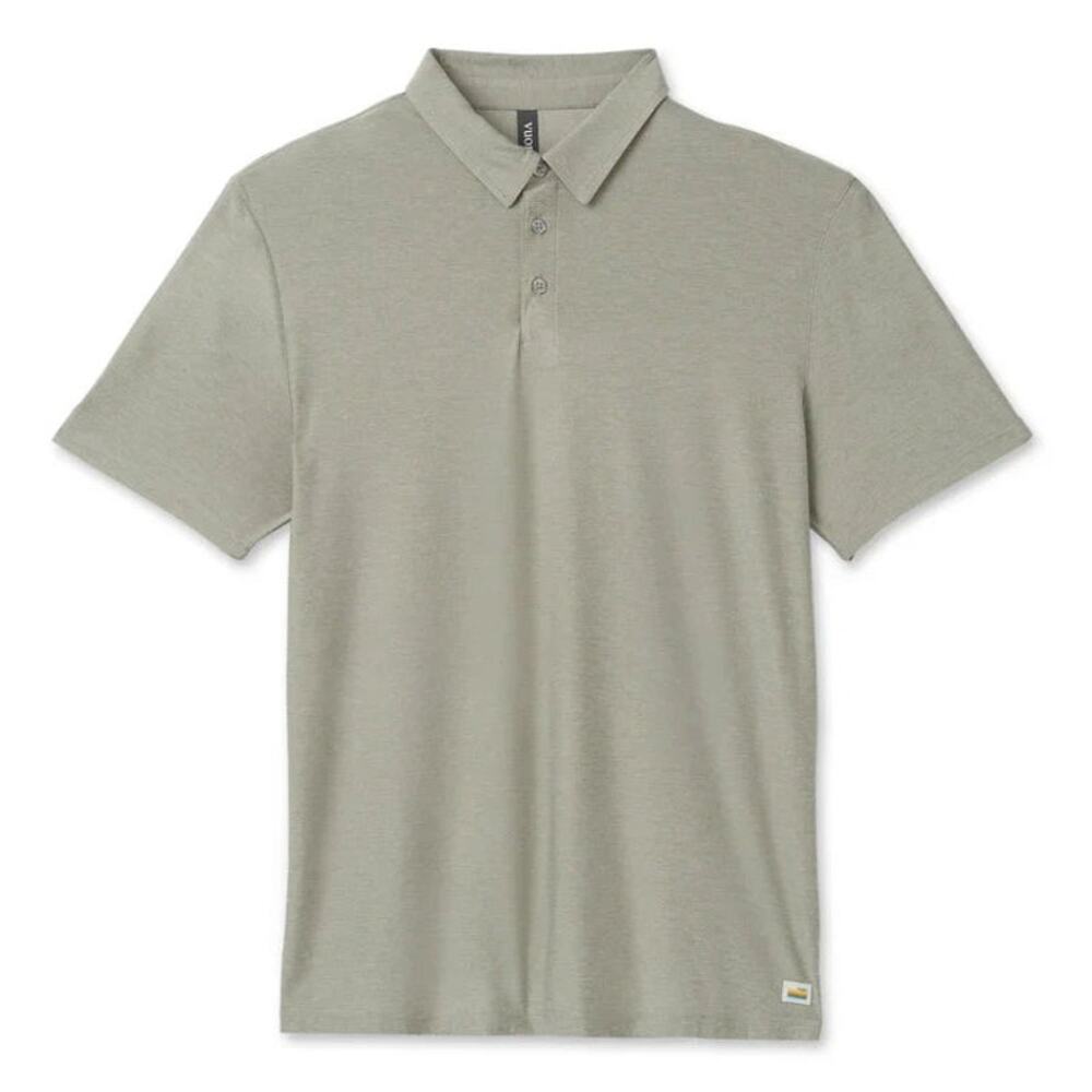 Vuori Men's Strato Tech Polo | Chambray Heather Size S